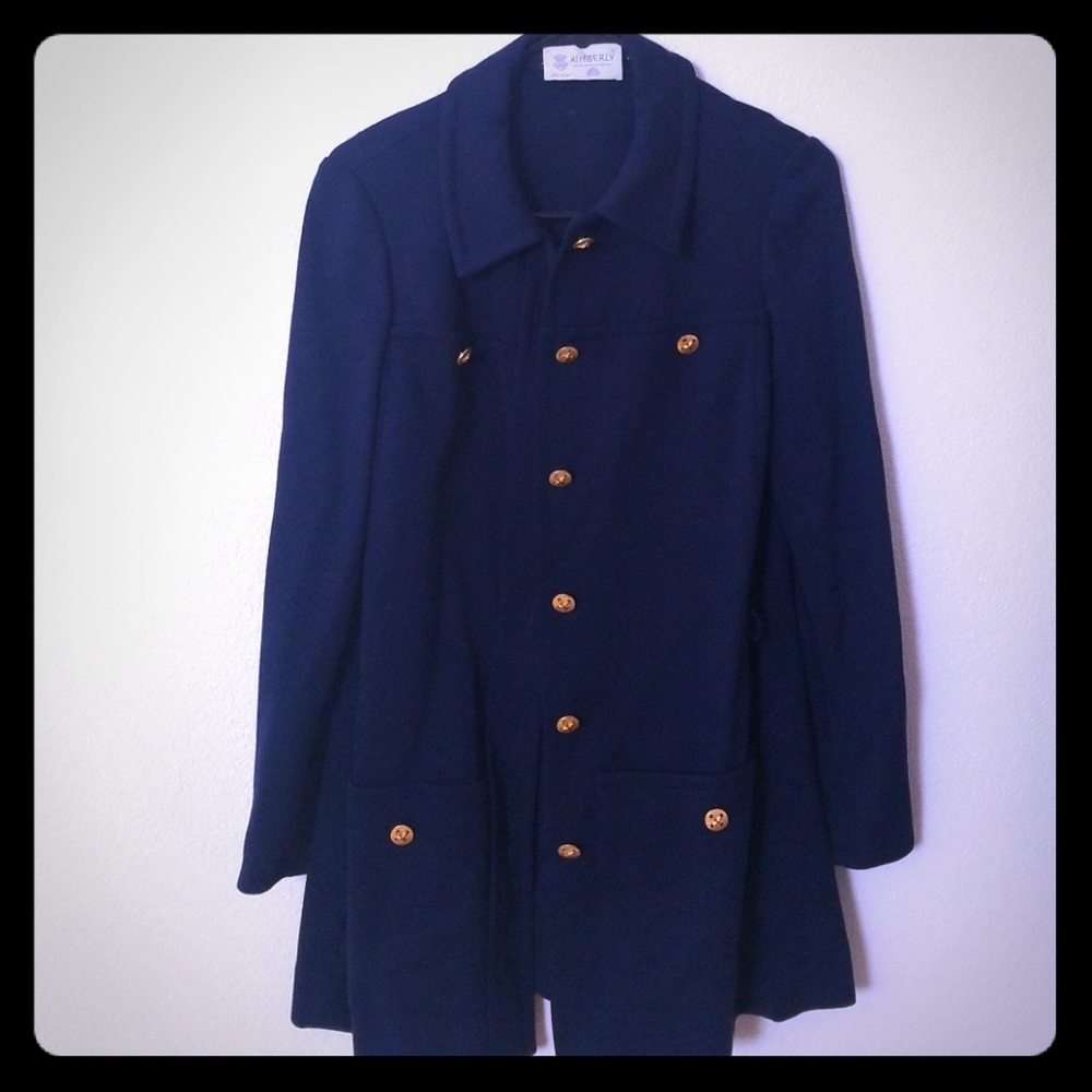Wool Navy Blue